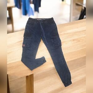 Royal Spirit Navy Cargo Joggers Men's Size # 34